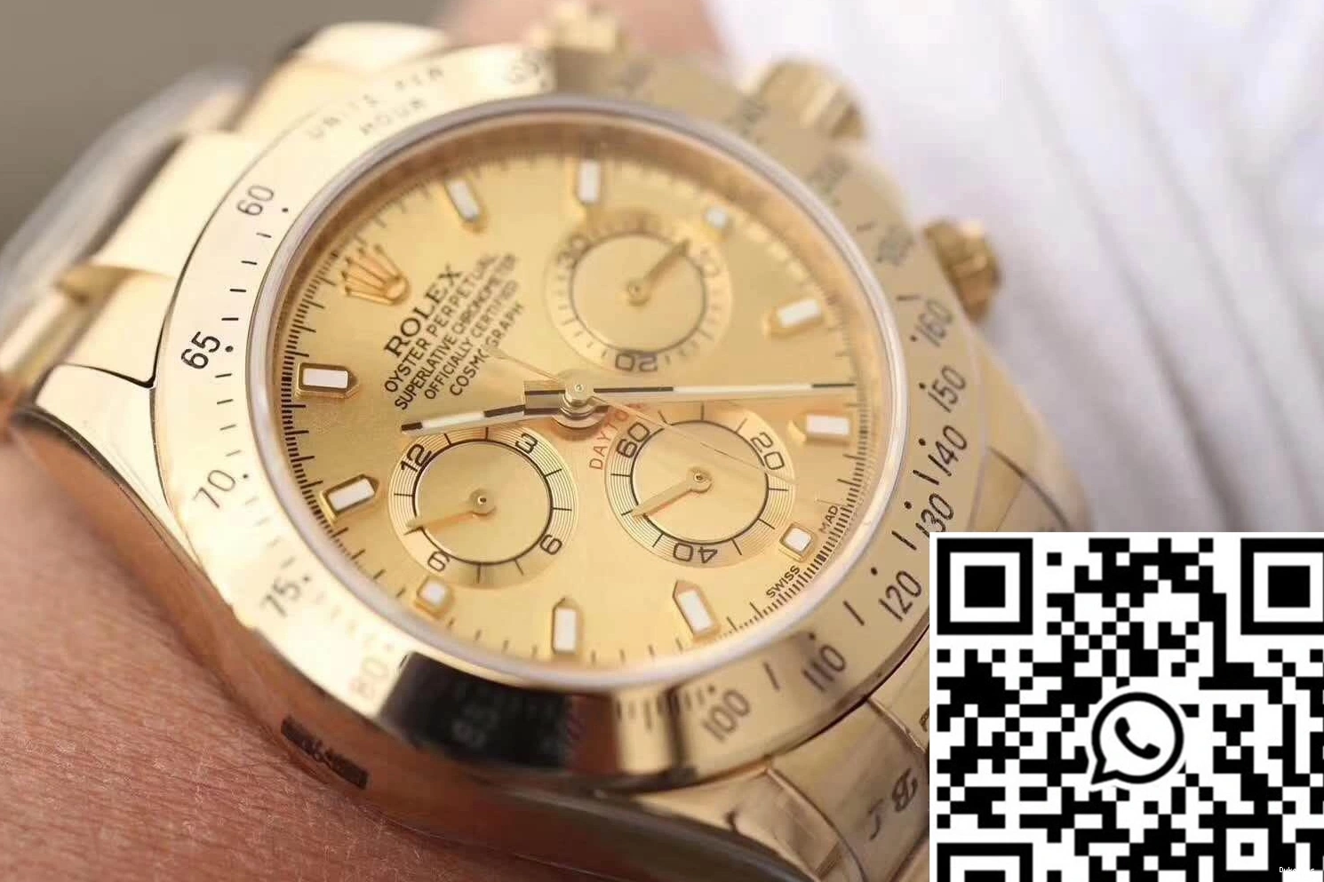 Factory 116503 Daytona Rolex Cosmograph Gold Dial JH 0307